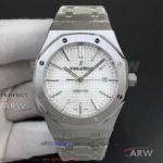 BF Factory Audemars Piguet Royal Oak 15400 41mm Watch - Silver Petite Tapisserie Face Copy Cal.3120